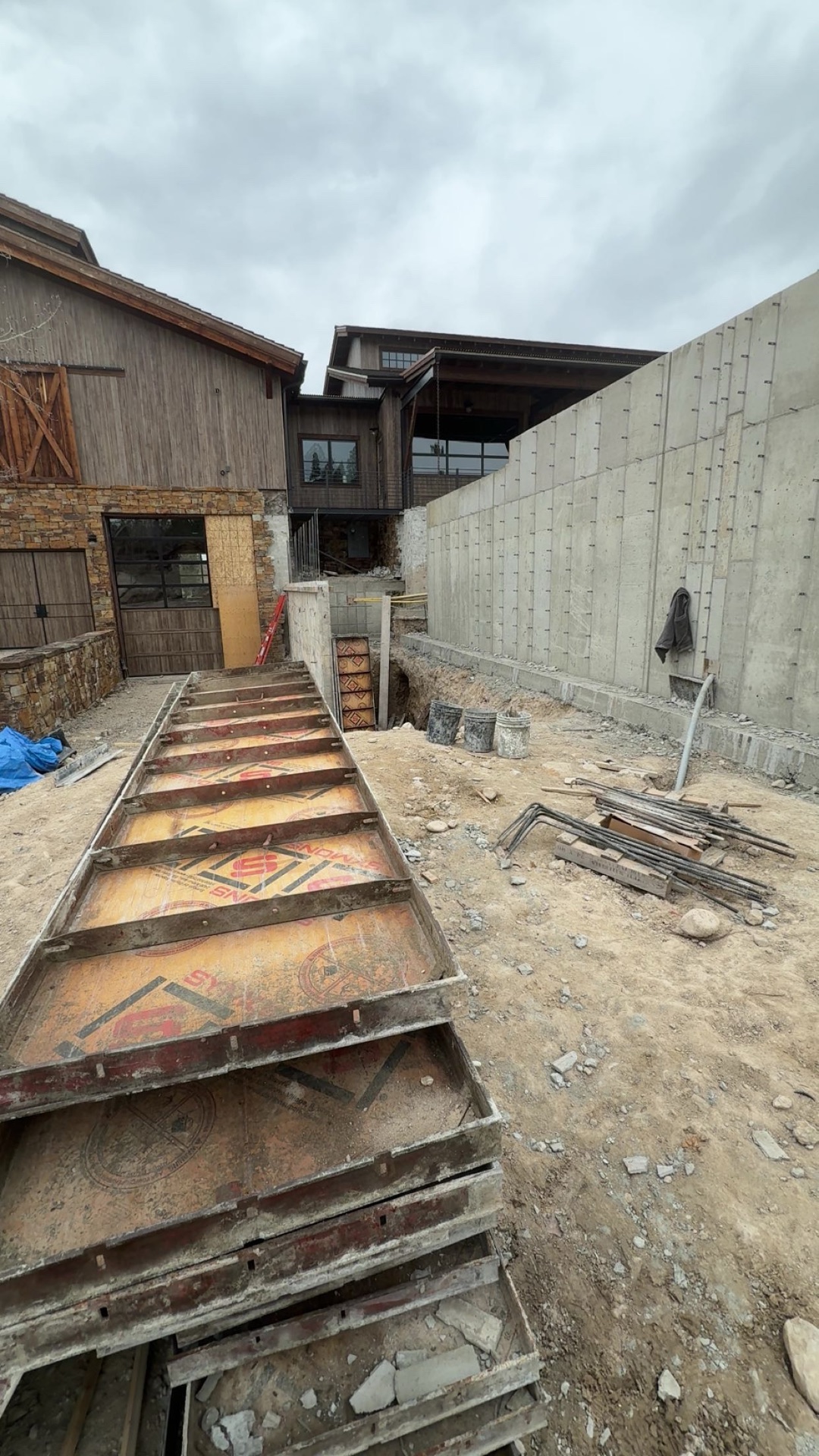 Retaining Wall Pour